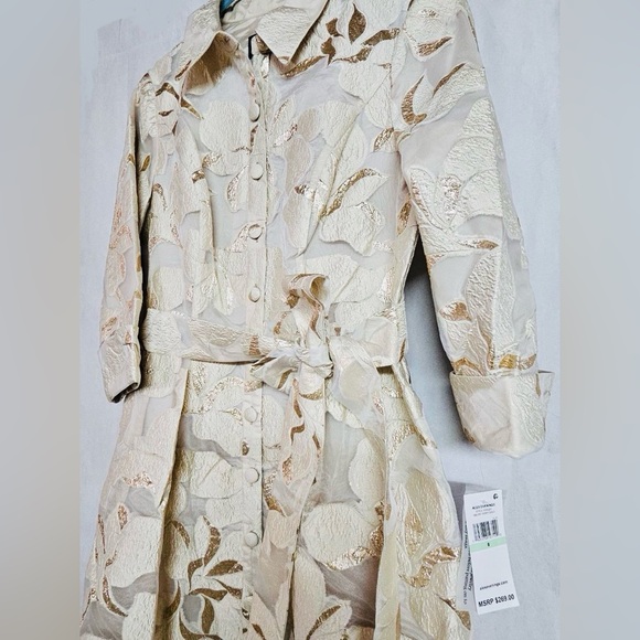 Alex Evenings Long Ball Gown in Ivory Gold Dress - Picture 5 of 7